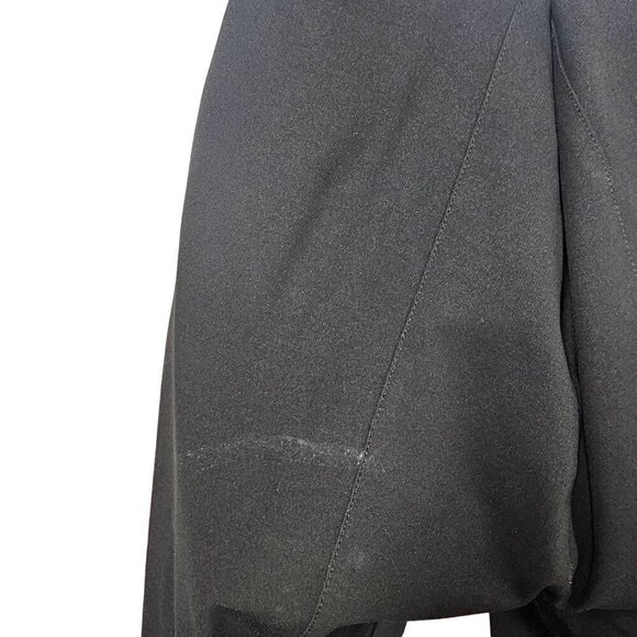 Escada Pintuck Hi Rise Trouser‎ Pants Slim Leg Ankle Side Zip Black Womens 38 - Picture 10 of 14